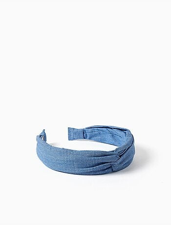 Diadema vaquera con nudo en la parte superior