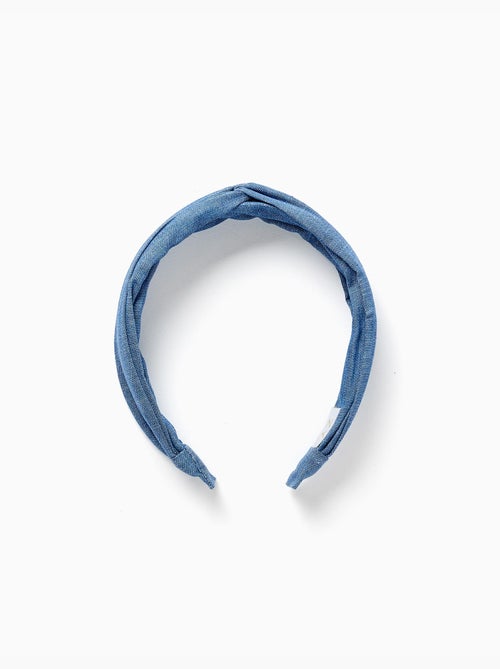 Diadema vaquera con nudo en la parte superior - Kiabi