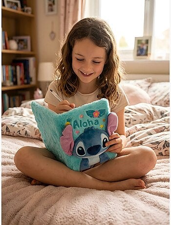 Diario con candado peluche a5 stitch disney