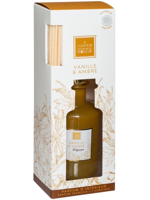 Difusor de perfume maël 200ml vainilla y ámbar cristal - Kiabi Difusor de perfume maël 200ml vainilla y ámbar cristal - Kiabi