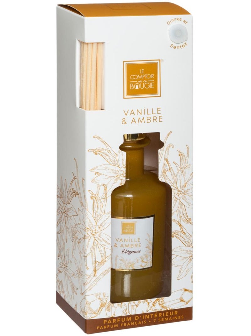 Difusor de perfume maël 200ml vainilla y ámbar cristal Mostaza - Kiabi