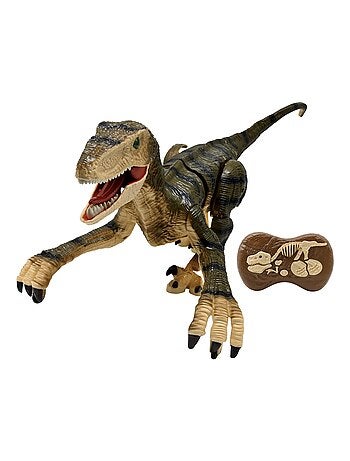 Dinosaurio Velociraptor RC teledirigido con efectos de sonido realistas