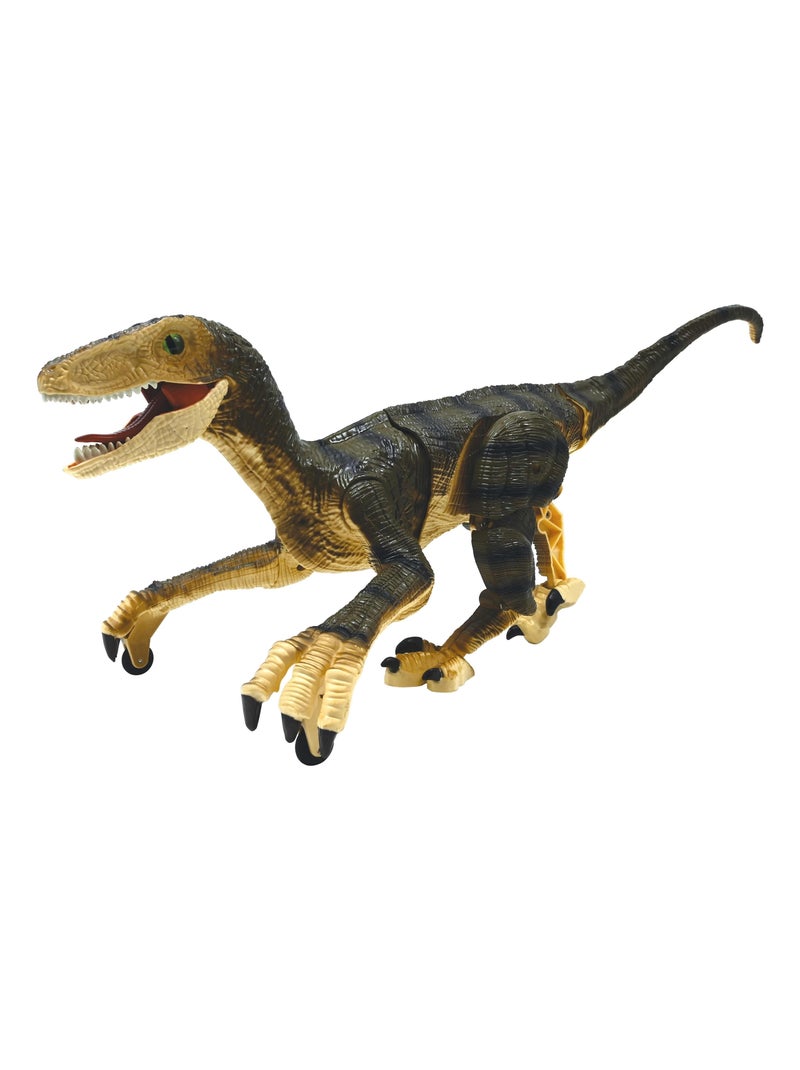Dinosaurio Velociraptor RC teledirigido con efectos de sonido realistas Beige - Kiabi