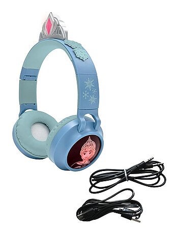 Diseño 3D Frozen Auriculares plegables Bluetooth® y con cable con limitación segura del volumen