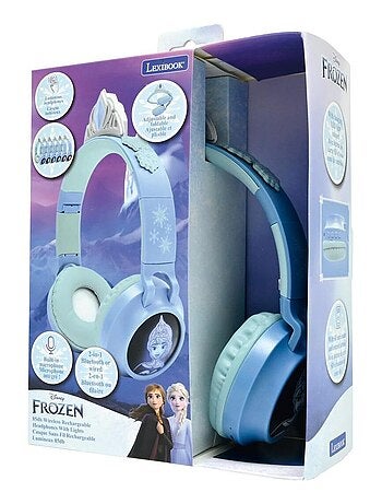 Diseño 3D Frozen Auriculares plegables Bluetooth® y con cable con limitación segura del volumen