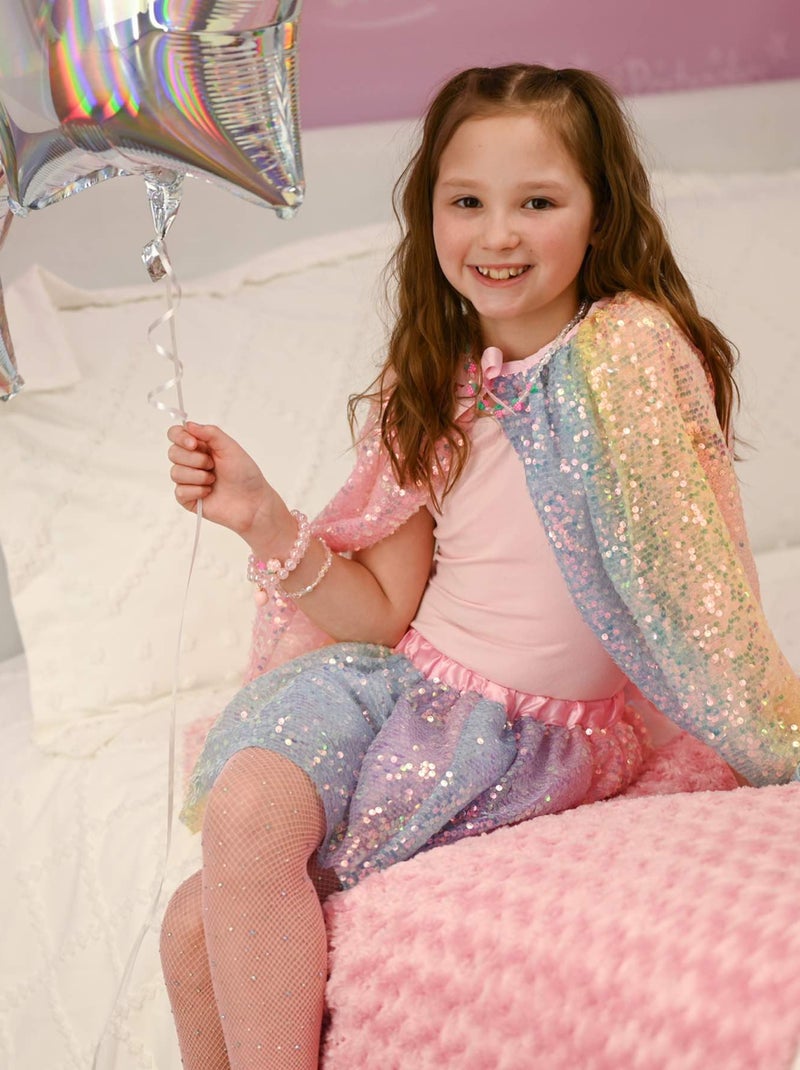 Disfraz capa de lentejuelas pastel para niños | Great Pretenders Multicolor - Kiabi