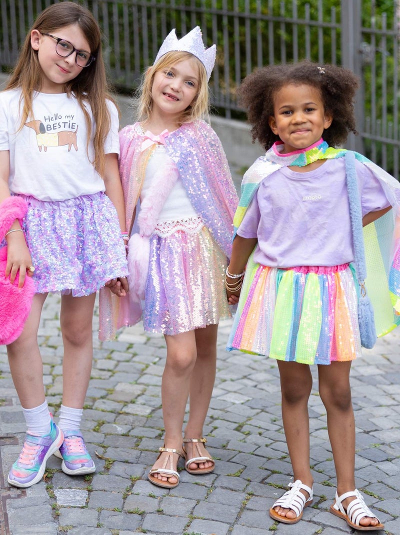 Disfraz capa de lentejuelas pastel para niños | Great Pretenders Multicolor - Kiabi