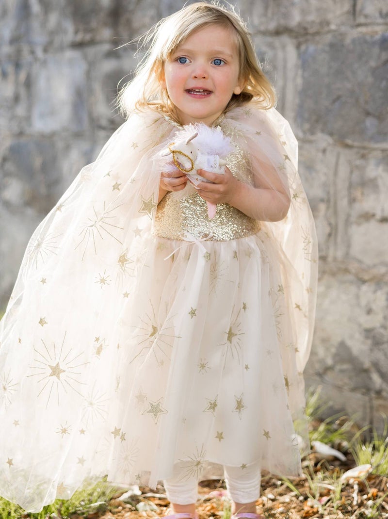 Disfraz capa estrellada de princesa para niños | Great Pretenders Crudo - Kiabi