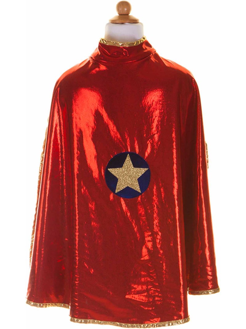Disfraz capa reversible de superhéroe para niños | Great Pretenders Rojo - Kiabi
