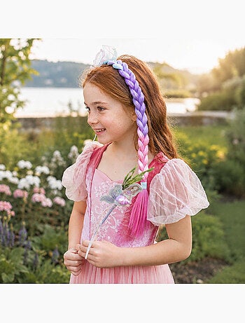 Disfraz con diadema de sirena para niña con trenza larga | great pretenders