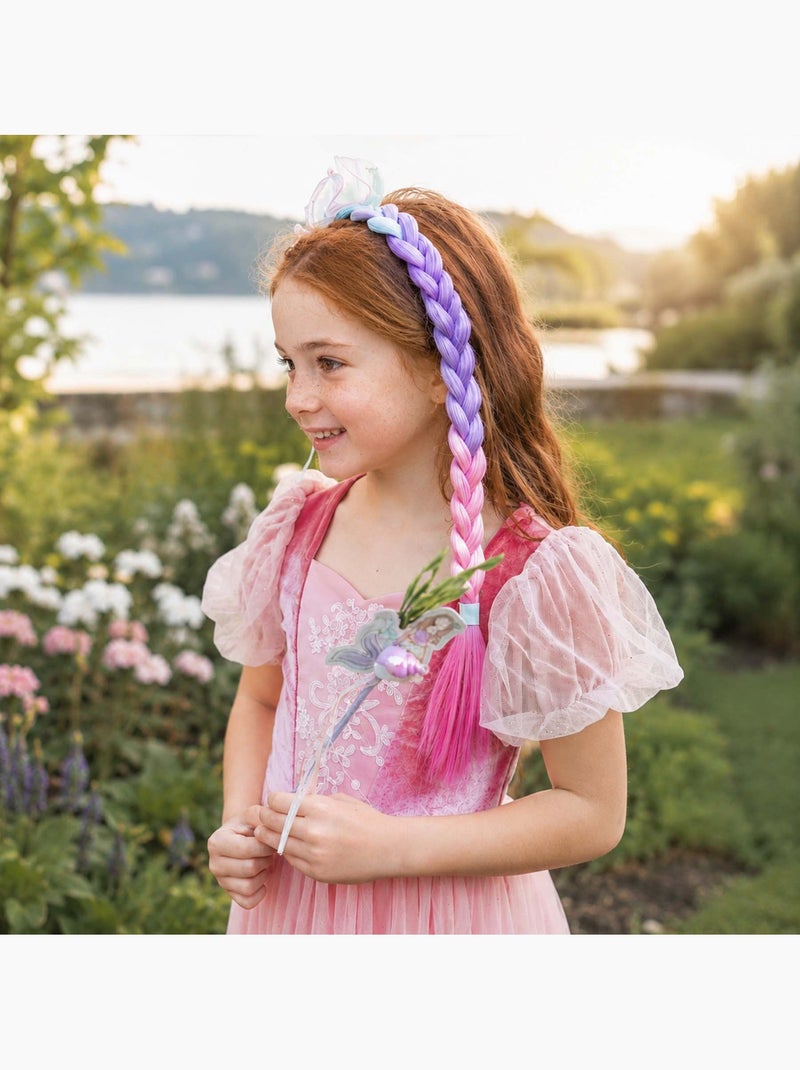 Disfraz con diadema de sirena para niña con trenza larga | Great Pretenders Rosa - Kiabi