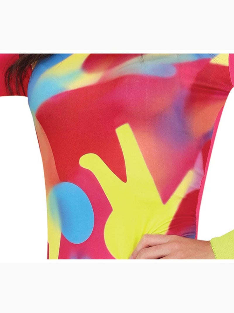 Disfraz de Aeróbic de los Años 80 Psicodélica Multicolor - Kiabi