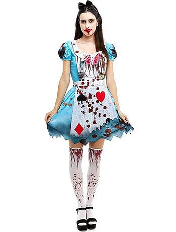 Disfraz de Alicia Zombie vestido clásico