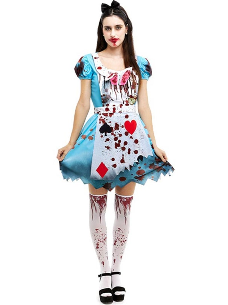 Disfraz de Alicia Zombie vestido clásico Multicolor - Kiabi