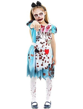Disfraz de Alicia Zombie vestido clásico