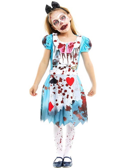 Disfraz de Alicia Zombie vestido clásico - Kiabi