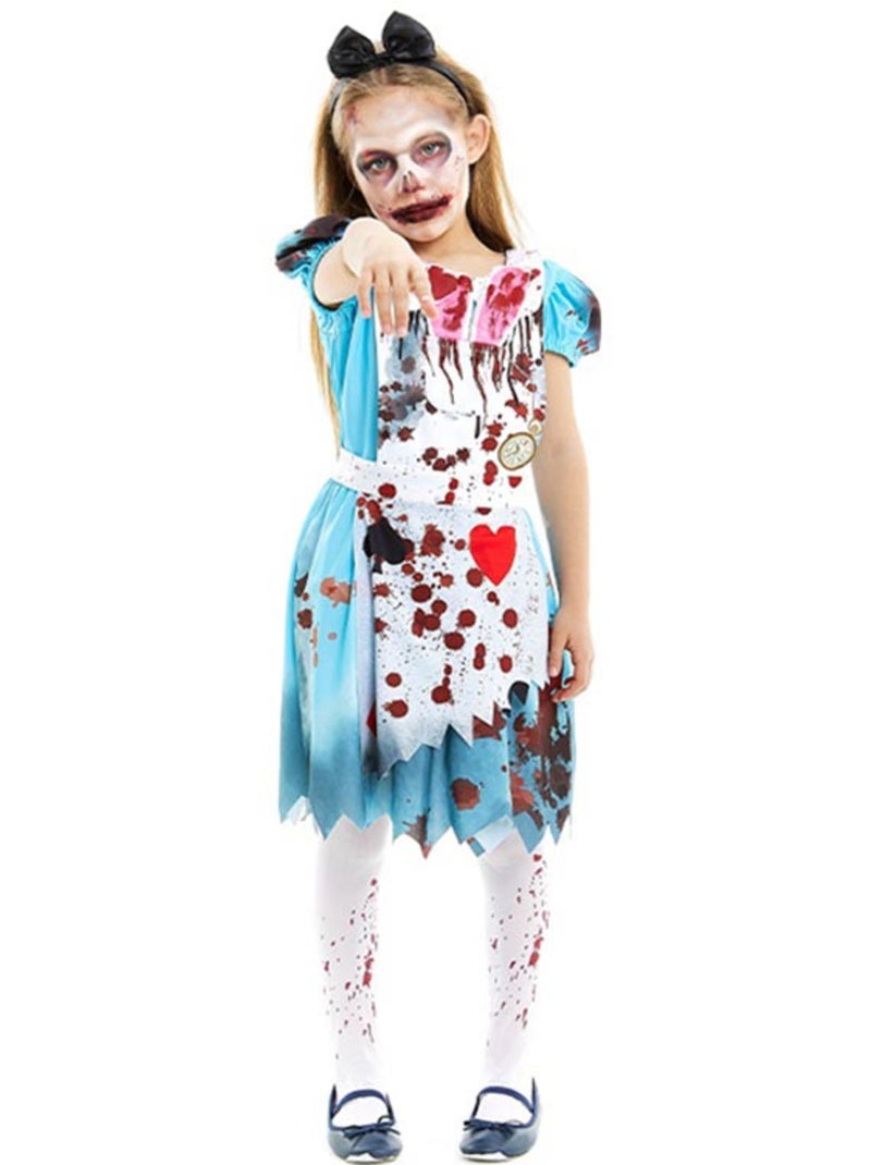 Disfraz de Alicia Zombie vestido clásico Multicolor - Kiabi