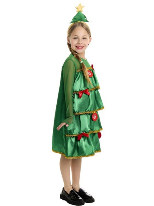 Disfraz de Árbol de Navidad con volantes y diadema - Kiabi