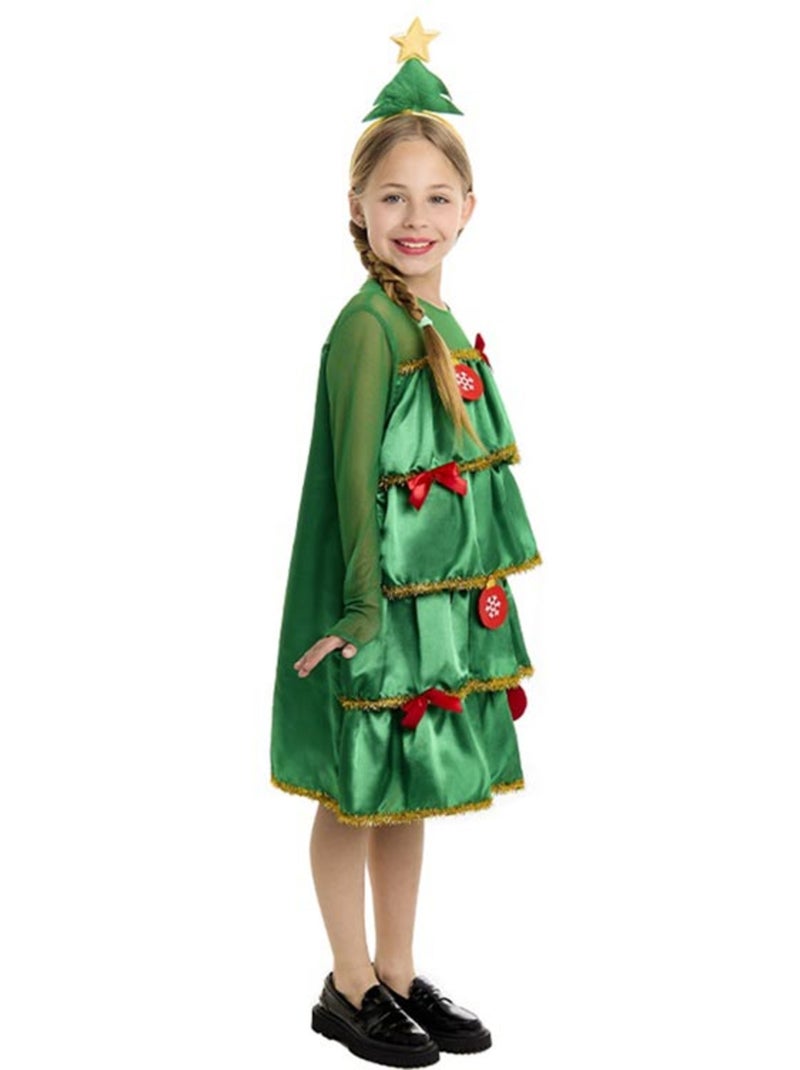 Disfraz de Árbol de Navidad con volantes y diadema Multicolor - Kiabi