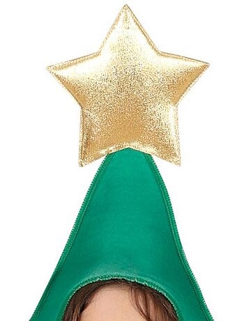 Disfraz de Árbol de Navidad decorado con estrella
