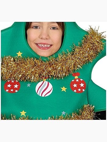 Disfraz de Árbol de Navidad decorado con estrella