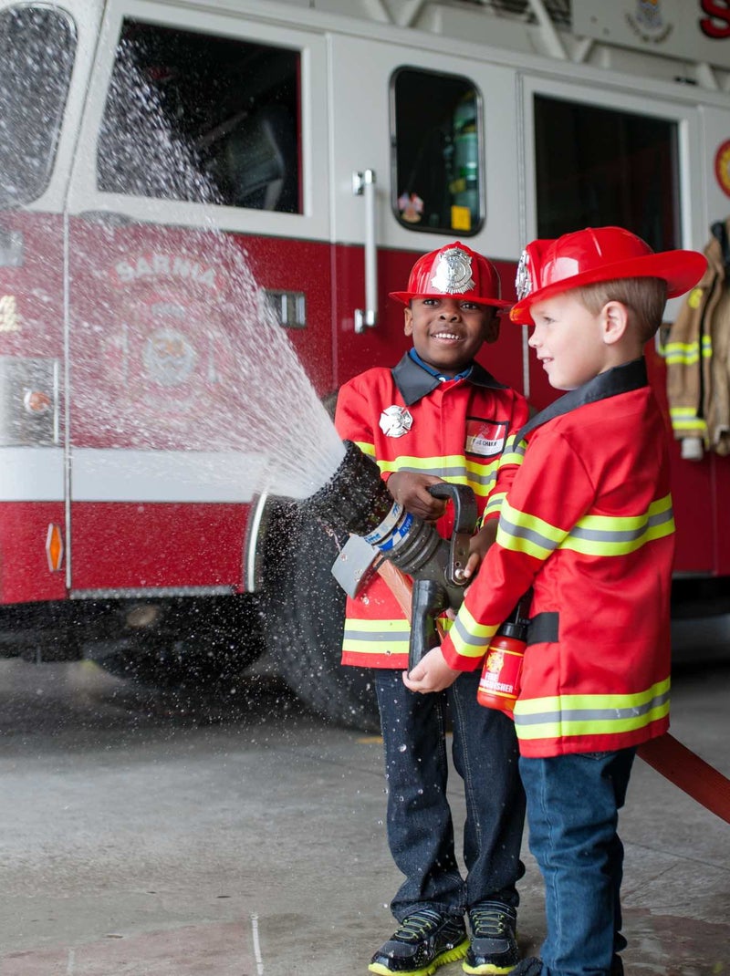 Disfraz de bombero con accesorios para niños | Great Pretenders Rojo - Kiabi