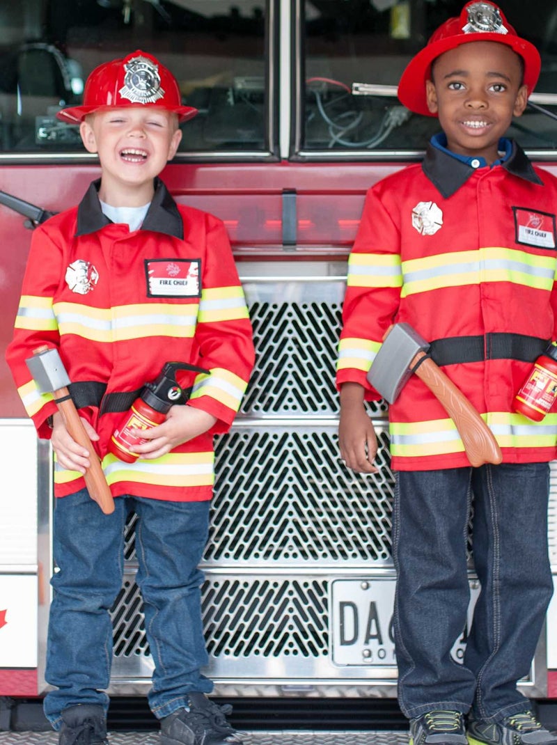 Disfraz de bombero con accesorios para niños | Great Pretenders Rojo - Kiabi