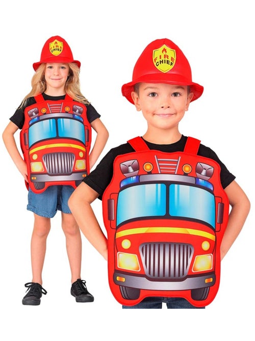 Disfraz de Bombero con gorro - Kiabi