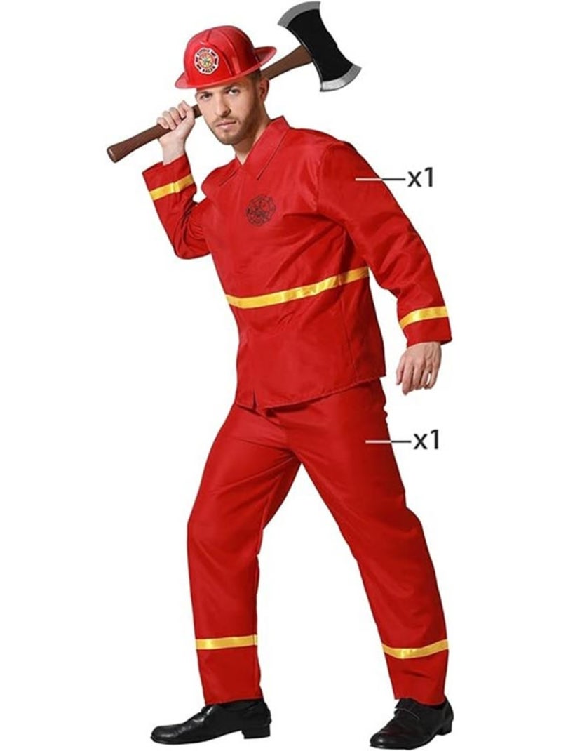 Disfraz de bombero para hombre Multicolor - Kiabi