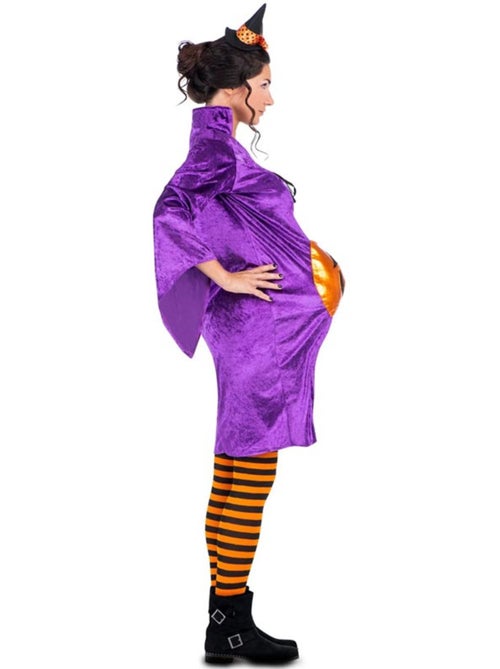 Disfraz de bruja con calabaza para mujer embarazada - Kiabi