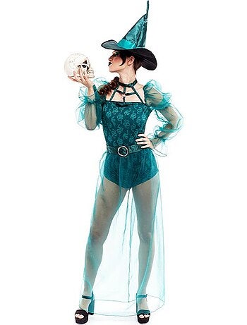 Disfraz de Bruja con transparencias