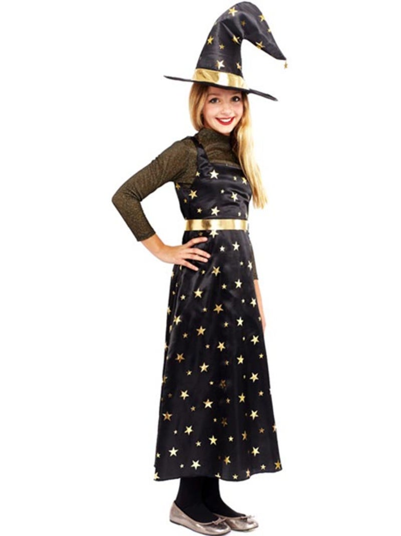 Disfraz de Bruja Estrellas con sombrero Multicolor - Kiabi