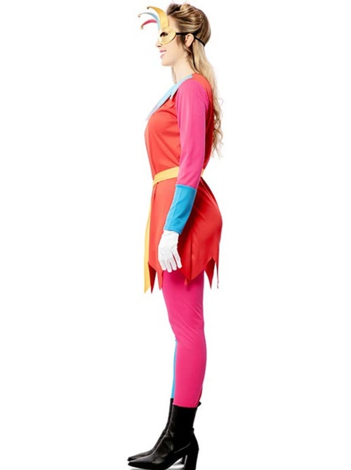 Disfraz de bufona con antifaz para mujer - Kiabi