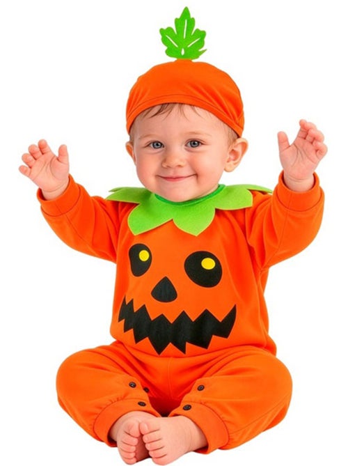 Disfraz de calabaza con hoja para bebé - Kiabi