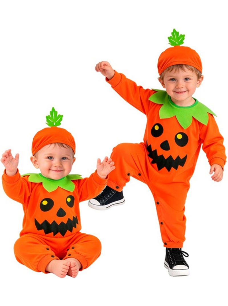 Disfraz de calabaza con hoja para bebé Multicolor - Kiabi