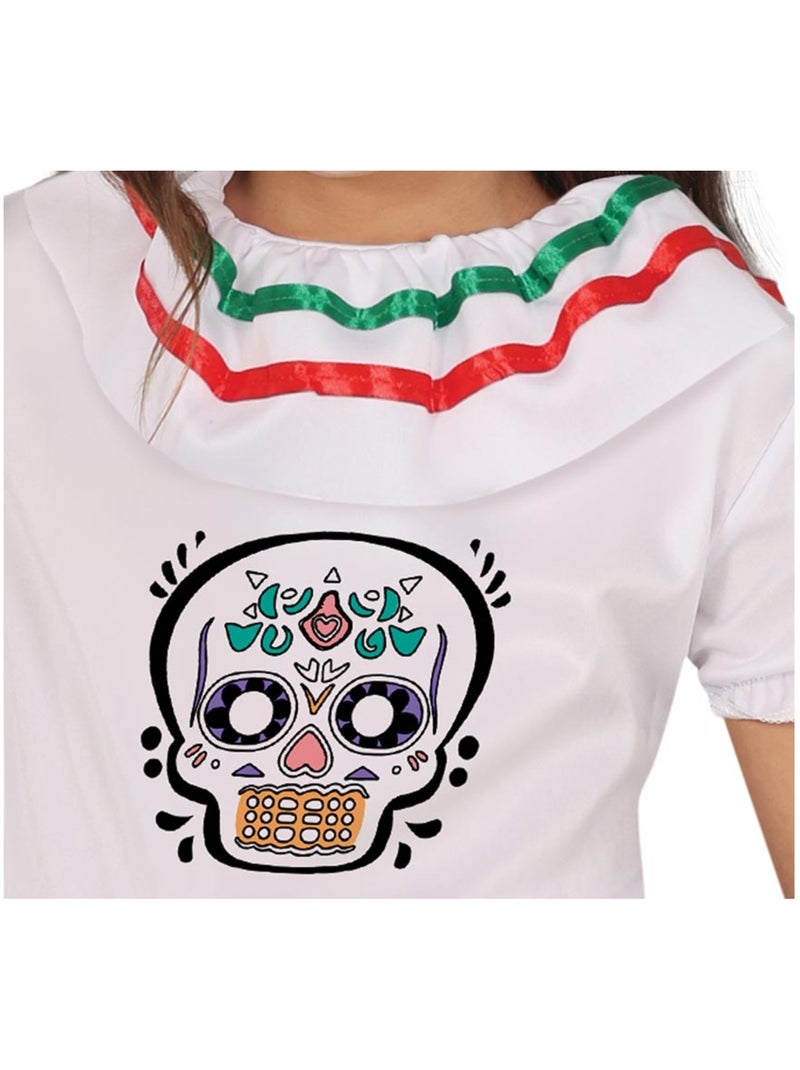 Disfraz de Calavera Catrina Multicolor - Kiabi