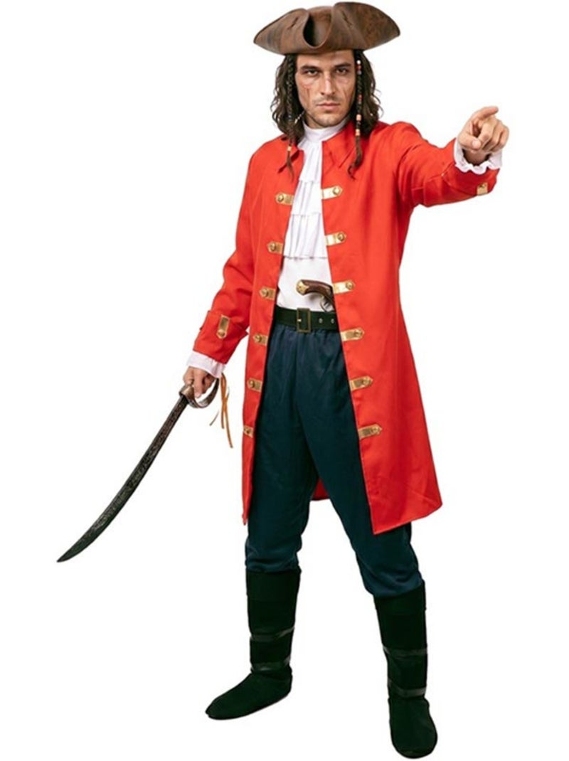 Disfraz de capitán pirata con cinturón para hombre Multicolor - Kiabi