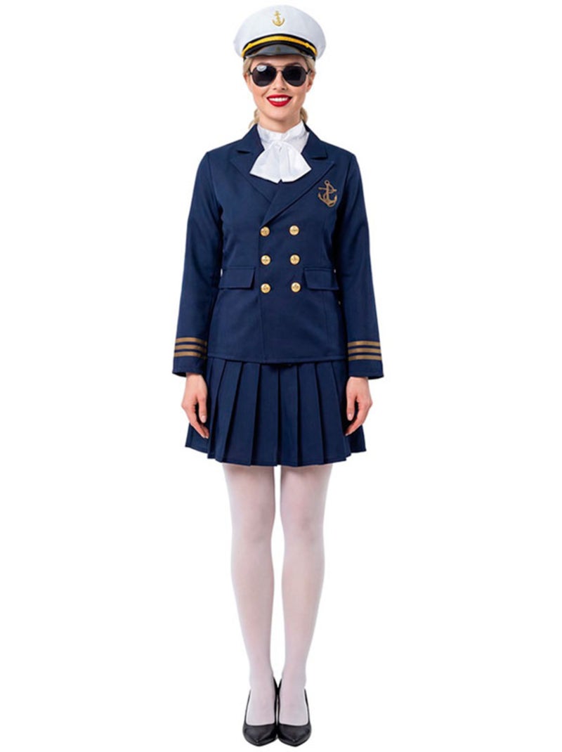 Disfraz de capitana marinera para mujer Multicolor - Kiabi