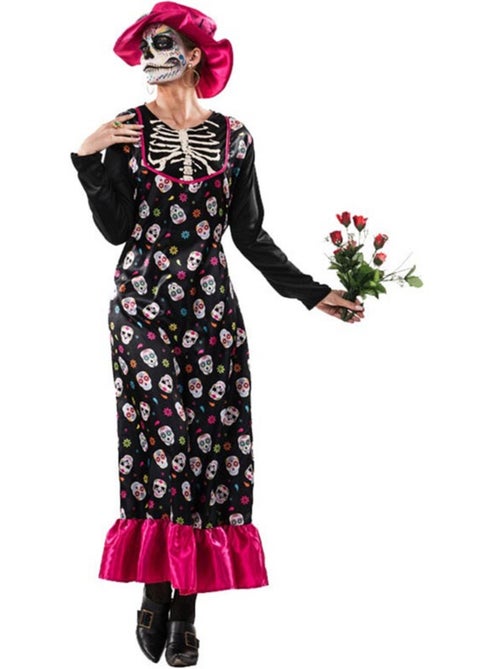 Disfraz de Catrina con Sombrero - Kiabi