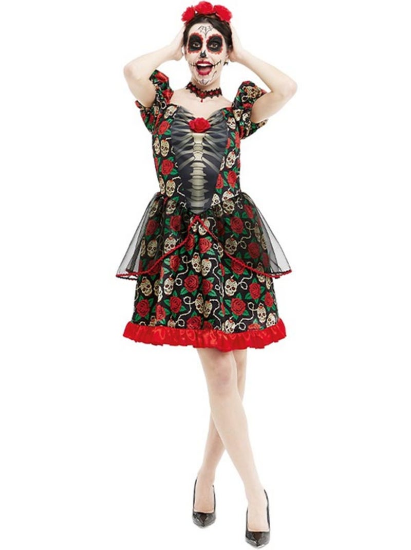 Disfraz de Catrina Día de los Muertos Multicolor - Kiabi
