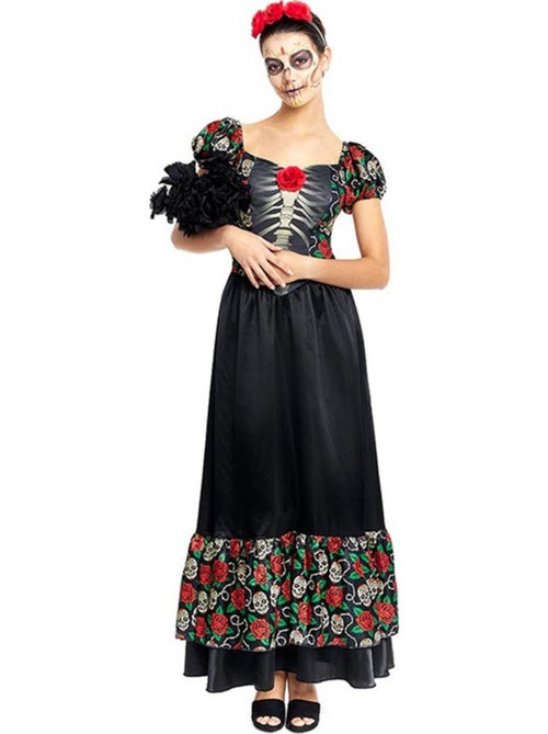Disfraz de Catrina vestido largo - Kiabi