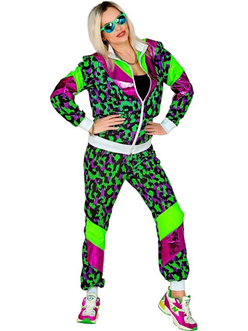 Disfraz de Chándal Animal Print Años 80 neón Multicolor - Kiabi