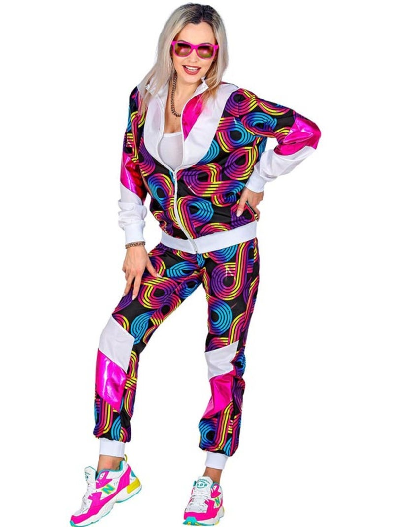 Disfraz de Chándal Disco Años 80 neón Multicolor - Kiabi