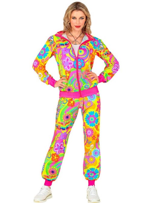 Disfraz de Chándal Hippie Groovy Love fluorescente - Kiabi