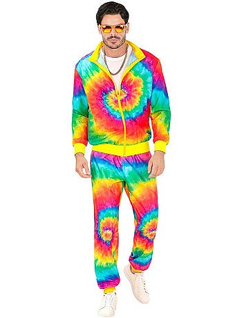 Disfraz de Chándal Hippie Psicodélico fluorescente