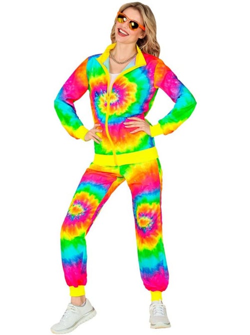 Disfraz de Chándal Hippie Psicodélico fluorescente - Kiabi