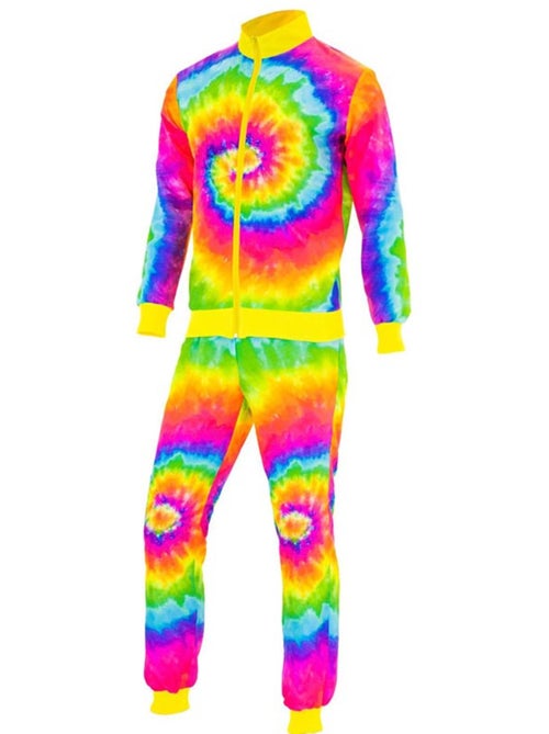 Disfraz de Chándal Hippie Psicodélico fluorescente - Kiabi