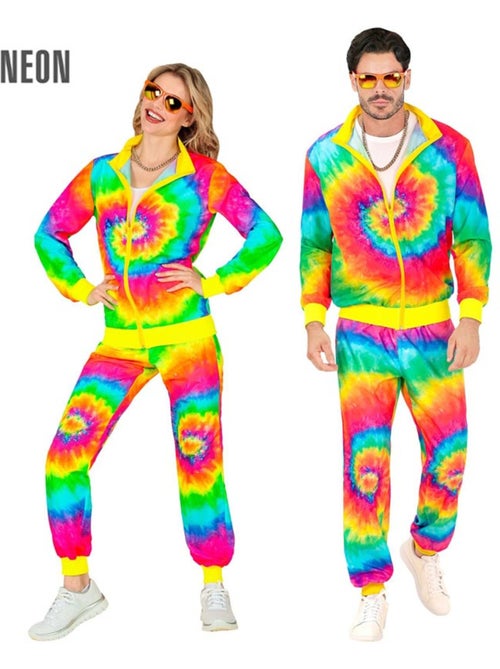 Disfraz de Chándal Hippie Psicodélico fluorescente - Kiabi