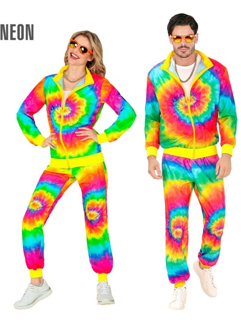 Disfraz de Chándal Hippie Psicodélico fluorescente Multicolor - Kiabi