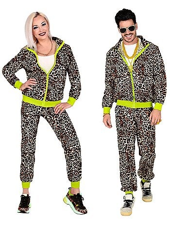 Disfraz de Chándal Leopardo Años 80